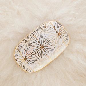 NWT Talianna Gold Lilypad Catchall Tray